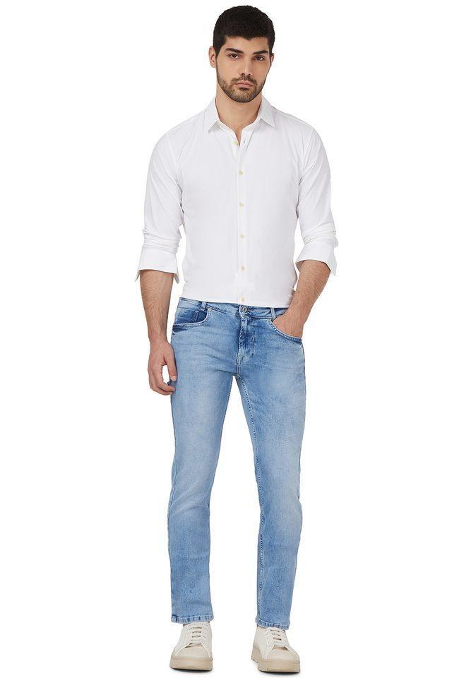 light wash cotton super slim fit mens jeans