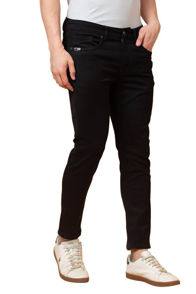 light wash cotton tapered fit mens jeans