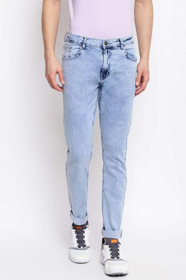 light wash denim skinny fit mens jeans