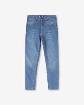 light wash jeans with belt loops