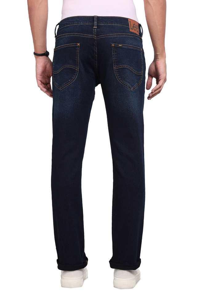 light wash polyester tapered fit mens jeans