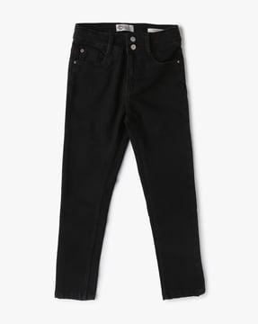 light-wash skinny fit high-rise jeans
