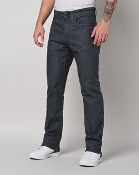 light-wash slim fit cotton jeans