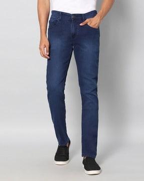 light-wash slim fit jeans