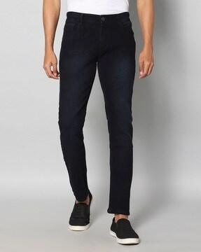 light-wash slim fit jeans