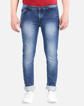 light washed skinny fit jeans