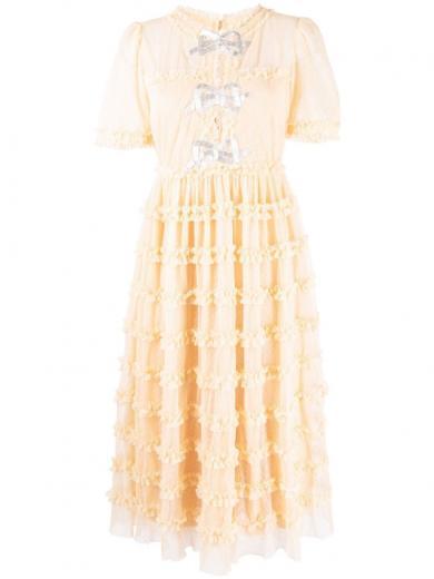 light yellow camille long dress