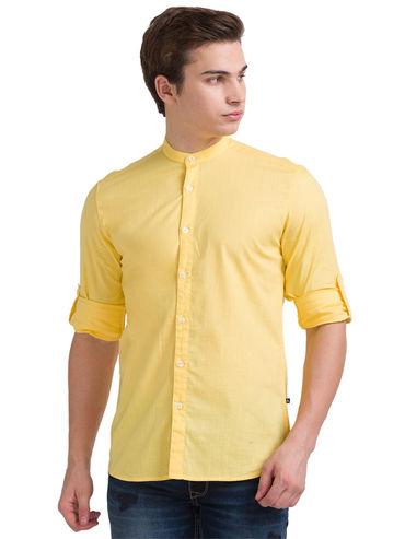 light yellow casual shirt