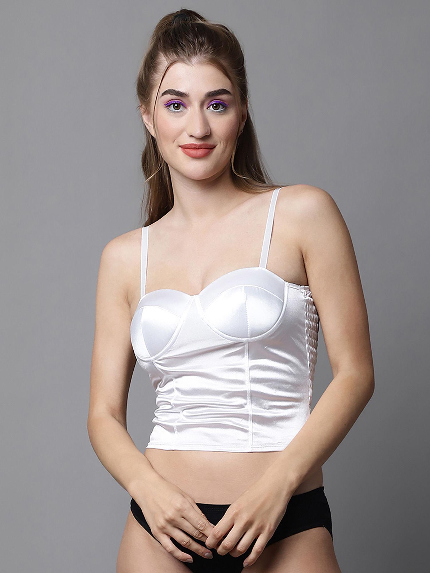 lightly padded non-wired full coverage partywear bralette bra