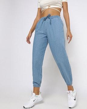 lightly washed cotton joggers