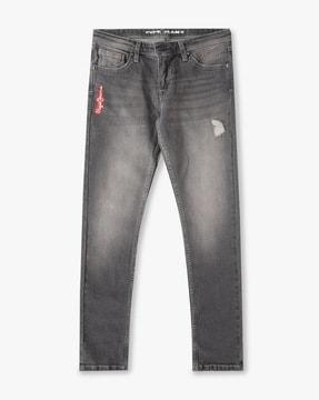 lightly-washed-slim-fit-distressed-jeans