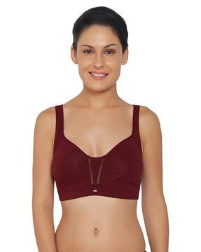 lightly-padded bra with adjustable shoulder straps