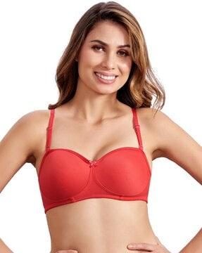 lightly-padded bra with adjustable straps