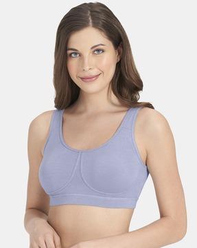 lightly padded cotton bra