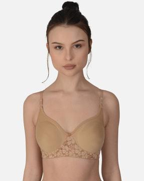 lightly-padded full coverage bra