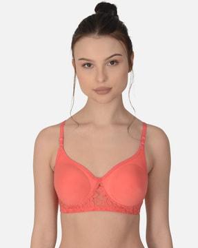 lightly-padded full coverage bra