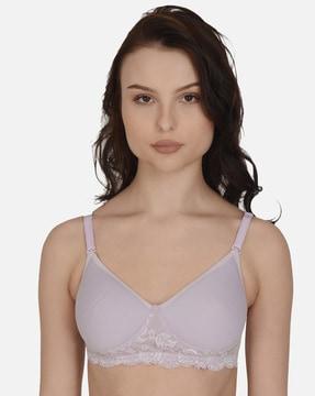 lightly-padded full coverage bra