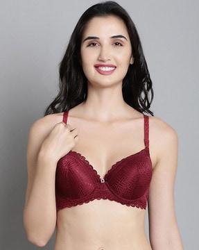 lightly-padded full coverage bra