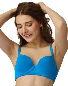 lightly-padded half-coverage t-shirt bra