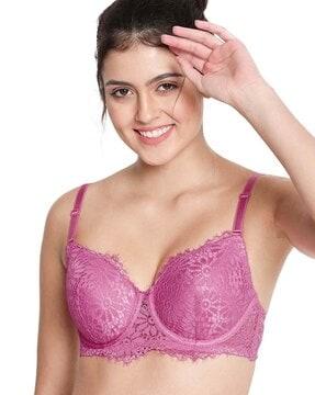 lightly-padded lace bra