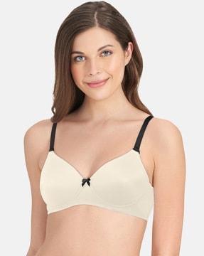 lightly-padded non-wired full coverage seamless smooth dream t-shirt bra - bra82301