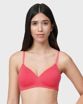 lightly-padded non-wired full coverage seamless t-shirt bra - bra83601