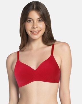 lightly-padded non-wired full coverage seamless t-shirt bra - bra83601