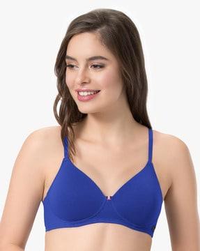 lightly-padded non-wired full coverage seamless t-shirt bra - eb003