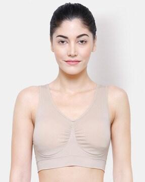 lightly-padded non-wired sports bra