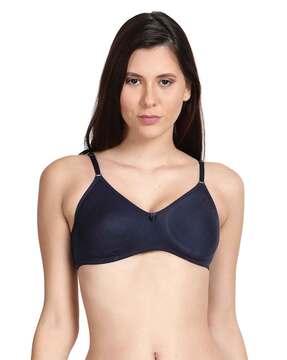 lightly-padded t-shirt bra with bow accent