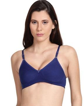 lightly-padded t-shirt bra with bow accent