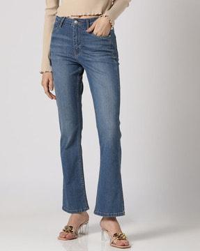 lightly wash skinny fit jeans