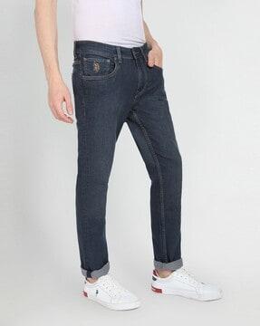 lightly washed regallo skinny jeans