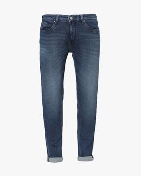 lightly washed skinny fit jeans