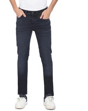 lightly washed skinny fit jeans