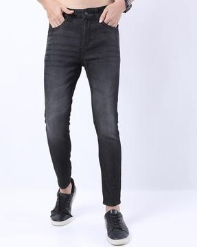 lightly washed skinny fit jeans