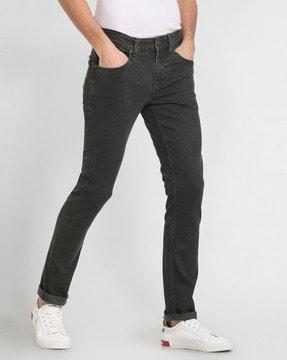 lightly washed skinny fit jeans