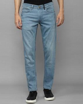 lightly washed skinny fit jeans