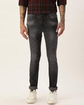 lightly washed skinny fit jeans