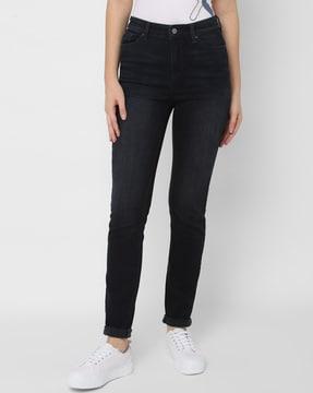 lightly washed skinny fit jeans