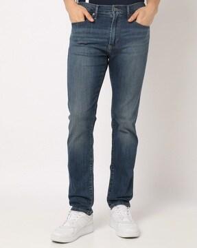lightly washed slim fit jeans with washwell