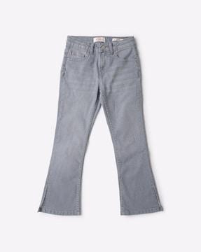 lightly washed slim fit jeans