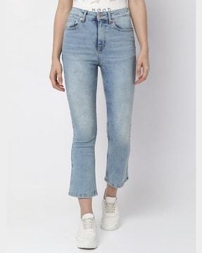 lightly washed slim fit jeans