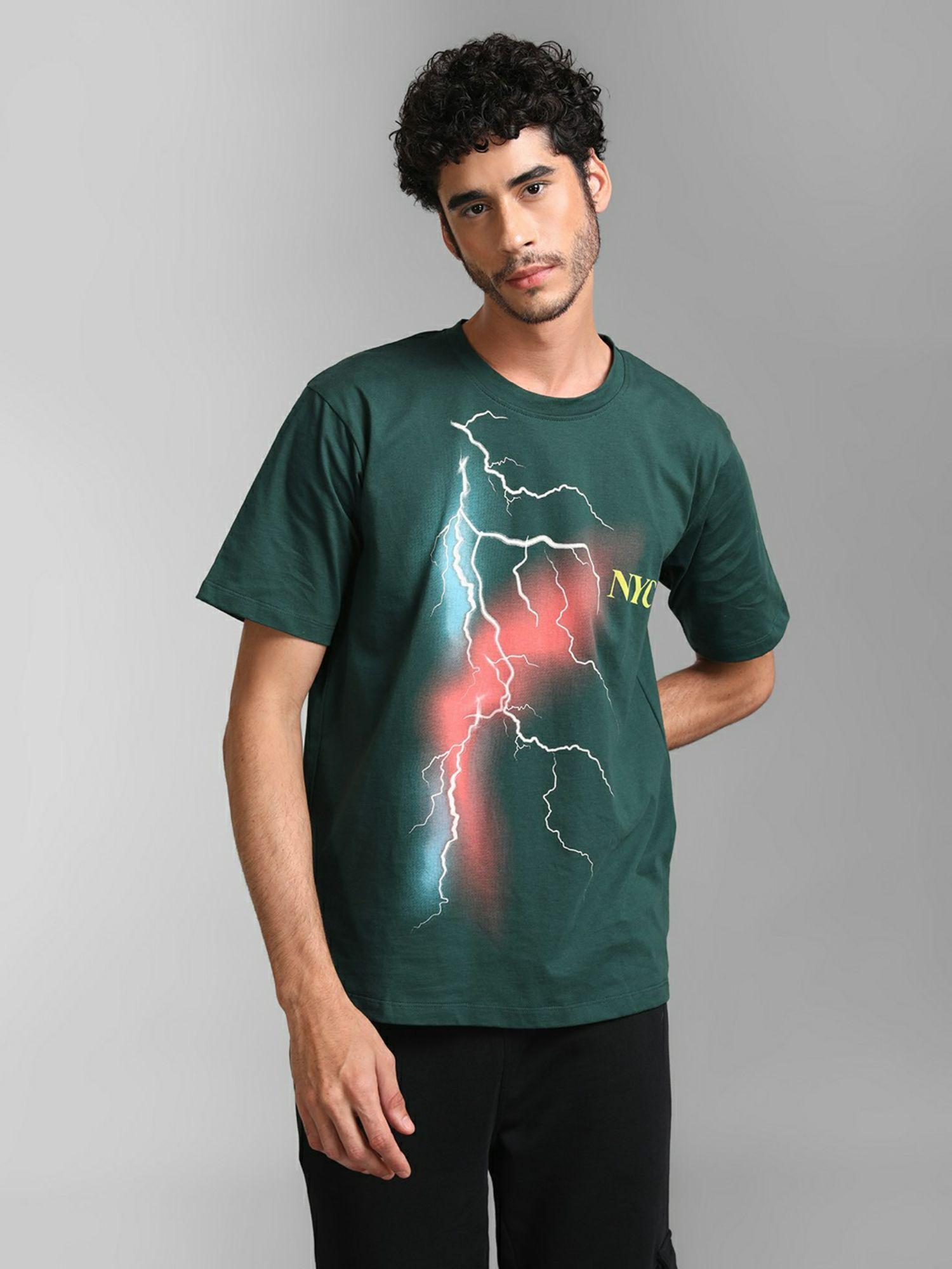 lightning green graphic t-shirt