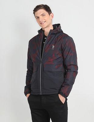 lightweight camouflage hooded jacket