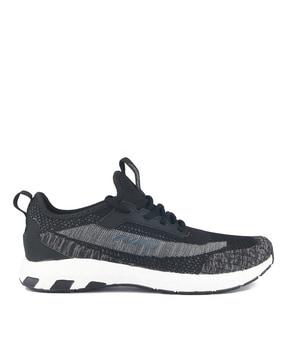 lightweight lace-up running shoes