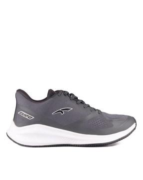 lightweight lace-up running shoes