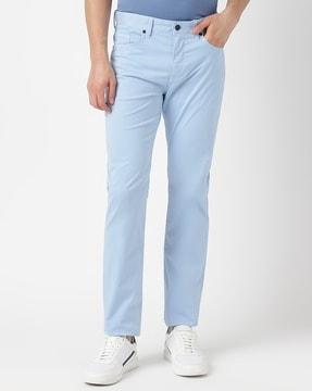 lightweight slim fit satin stretchable jeans