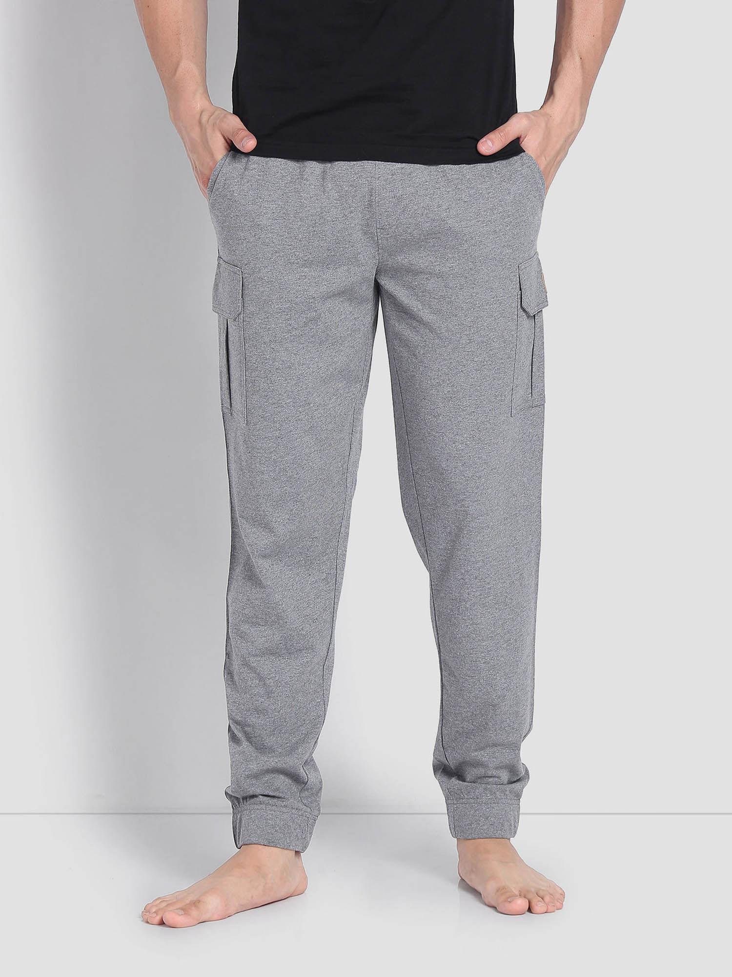 lightweight utility oj002 lounge cargo joggers grey