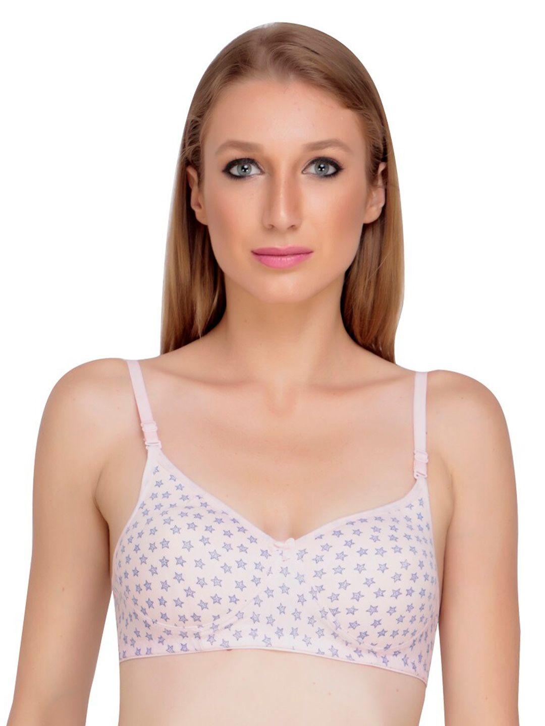 liigne geometric printed full coverage lightly padded everyday bra with all day comfort